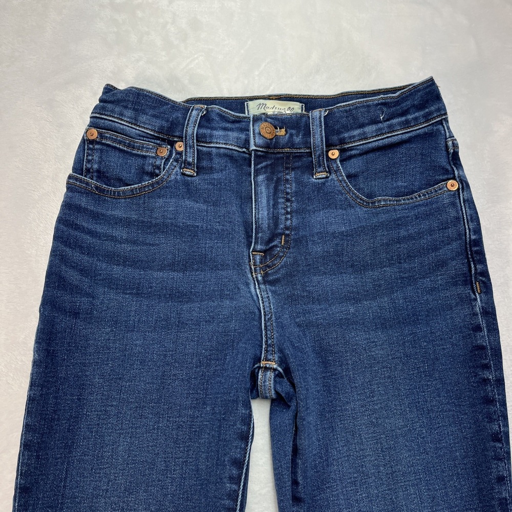 Madewell Mid-Rise Kick Out Jeans Womens Petite 25 Denim Casual - Picture 3 of 13